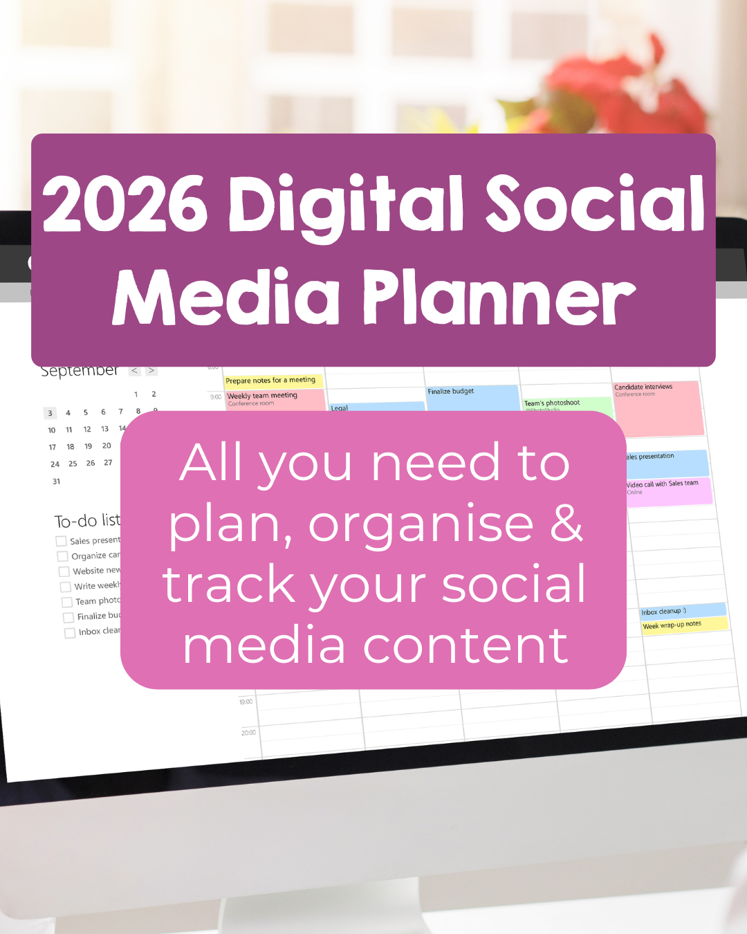2026 Digital Social Media Planner